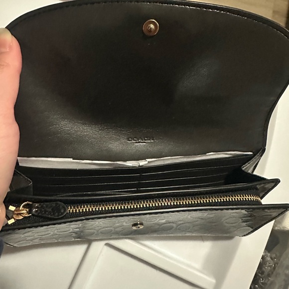 Coach Black Embossed Wallet - Picture 3 of 3